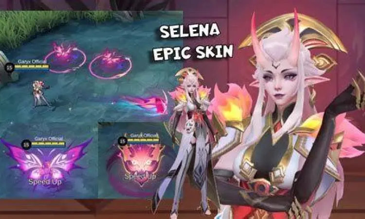 Gameplay Mobile Legends dengan skin Epic hasil patcher
