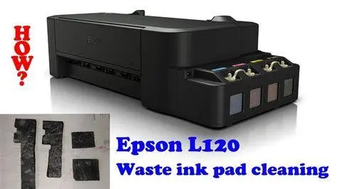 Maintenance Fisik L120 Pembersihan spons pembuangan tinta Epson L120