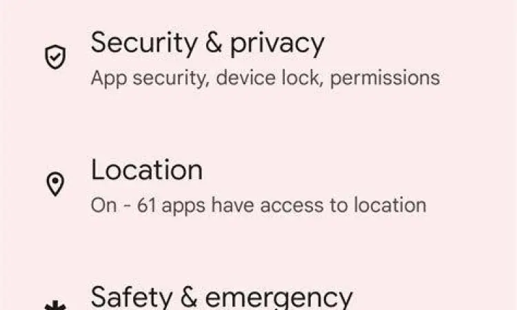 Pengaturan privasi aman pada aplikasi pesan