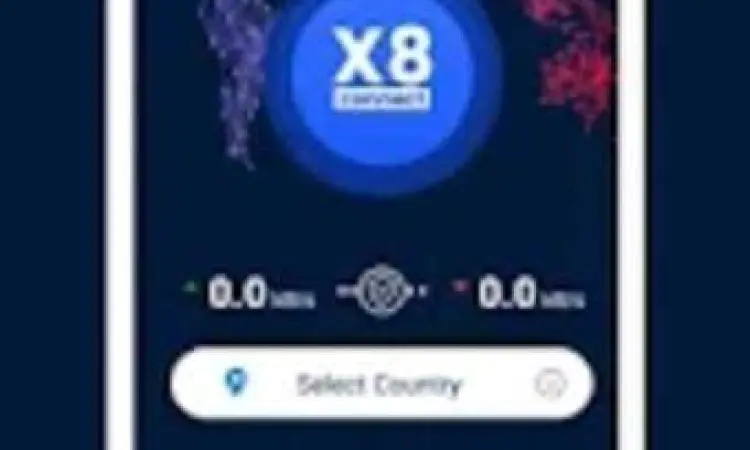 Tampilan antarmuka aplikasi X8 Speeder di smartphone