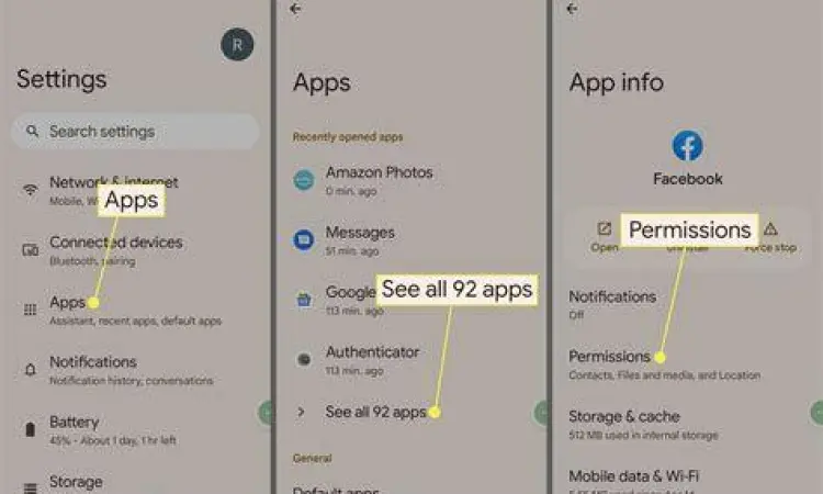 Pengaturan izin aplikasi di Android untuk X8 Speeder