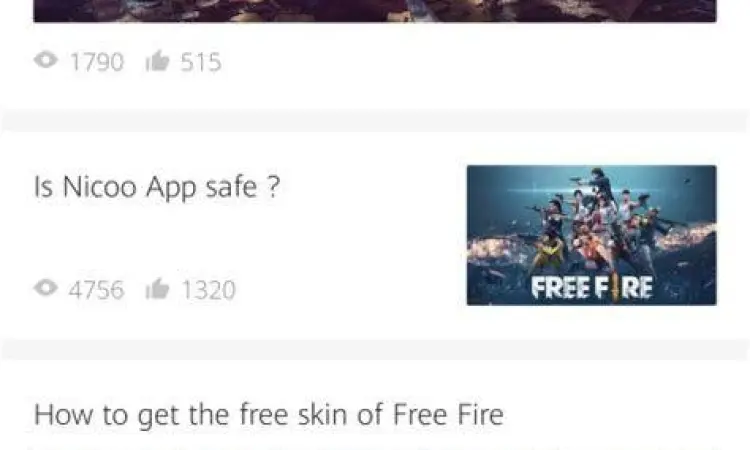 Fitur utama Nicoo APK FF