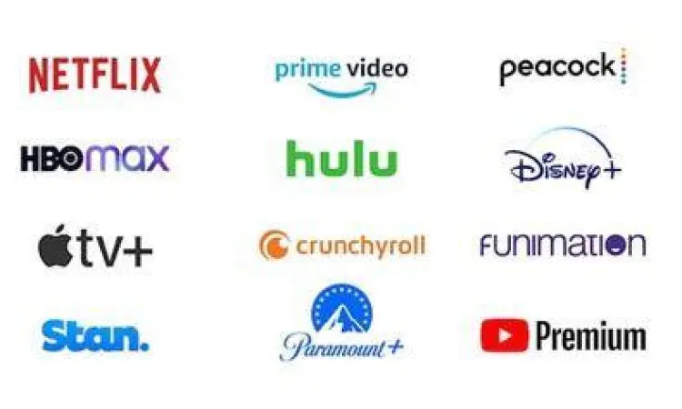 Pilihan Layanan Legal Kumpulan ikon aplikasi streaming legal