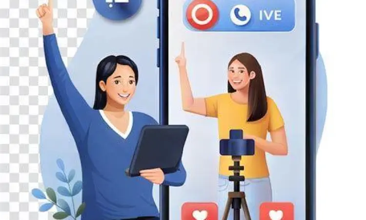 Interaksi Live Streaming Interaksi pengguna di aplikasi live streaming