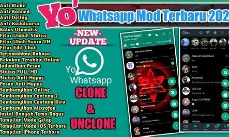 Interface WA Mod Terbaru Kustomisasi tampilan wa mod terbaru 2022