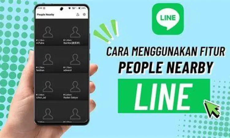 Langkah menggunakan fitur people nearby di aplikasi MiChat