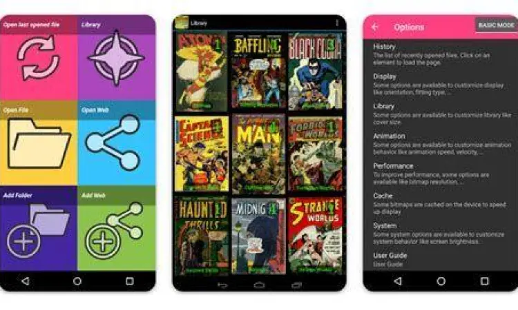 Fitur pembaca komik digital modern