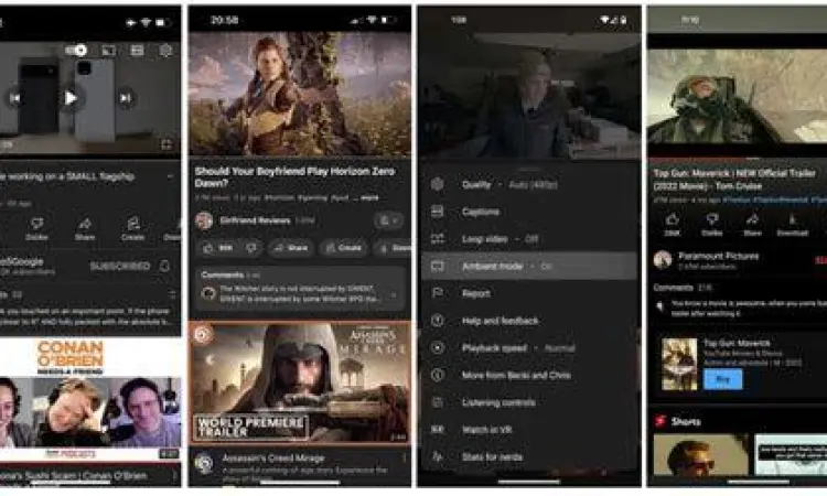 Evolusi Antarmuka YouTube Perkembangan antarmuka aplikasi YouTube dari tahun ke tahun