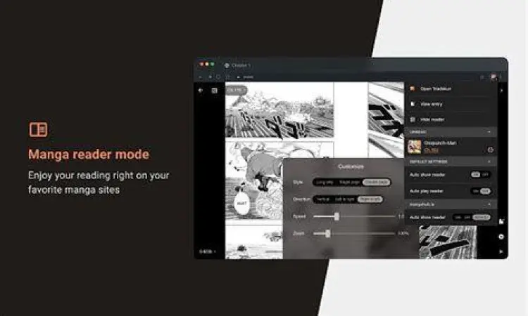 Kustomisasi Pengguna Fitur kustomisasi di aplikasi pembaca manga