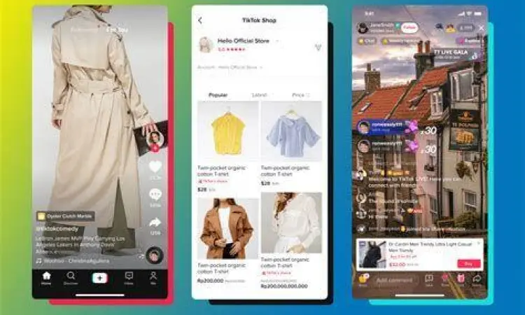 Tampilan belanja di TikTok Shop