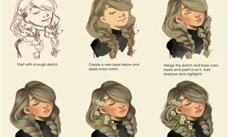 Langkah-langkah mewarnai ilustrasi digital menggunakan teknik blending