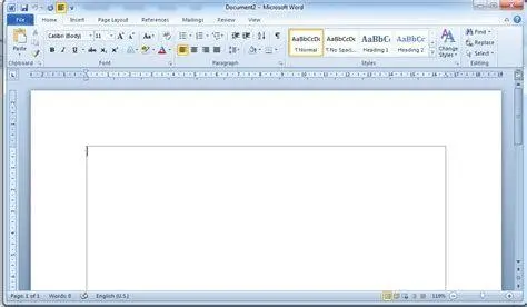 Antarmuka Word 2010 Tampilan antarmuka Microsoft Word 2010