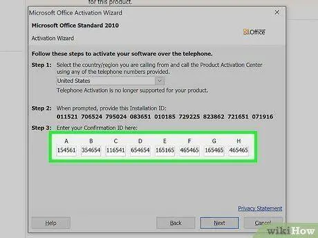 Activation Wizard Office 2010 Tampilan layar Activation Wizard Office 2010