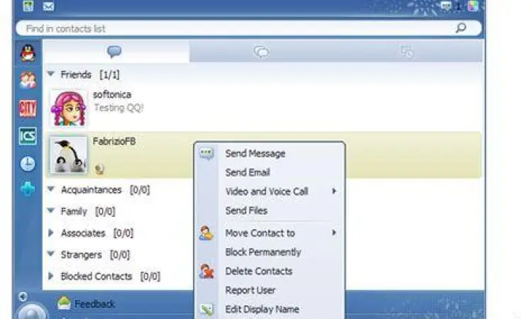 Interface Aplikasi QQ Tampilan antarmuka aplikasi QQ mobile terbaru