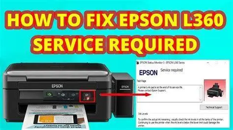 Error Service Required Epson Pesan kesalahan service required pada monitor komputer