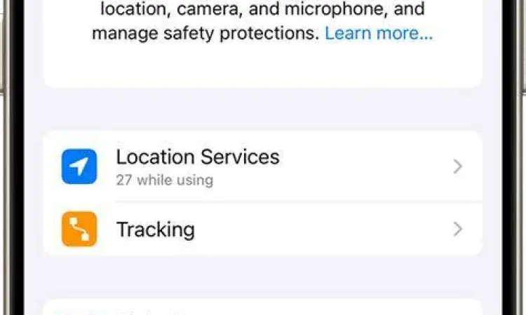 Menu pengaturan keamanan untuk menyembunyikan aplikasi