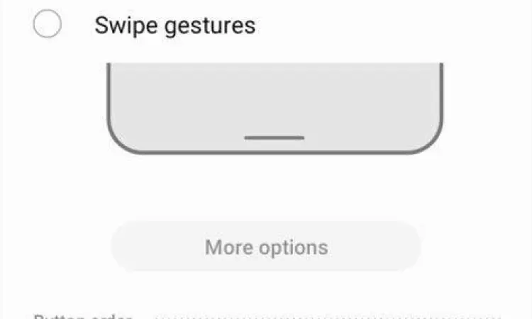 Tampilan menu laci aplikasi di android