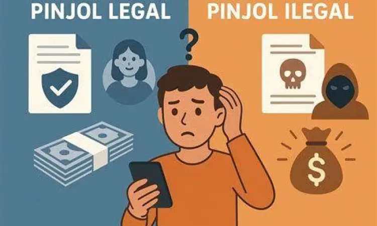 Tabel perbandingan pinjol legal dan ilegal