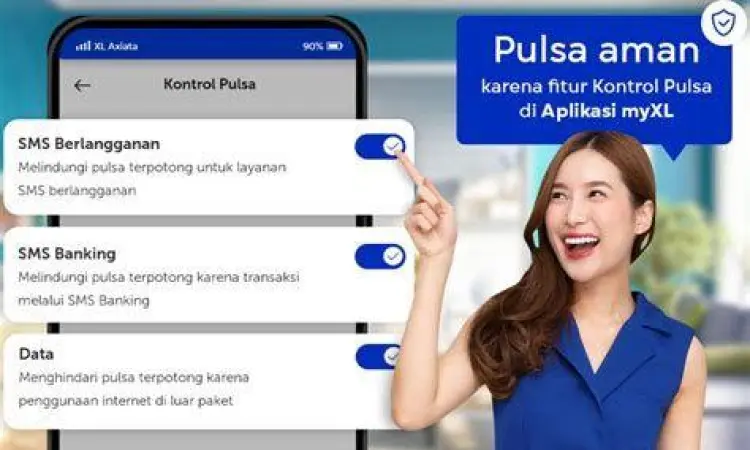 Proses pengisian pulsa mudah melalui aplikasi XL