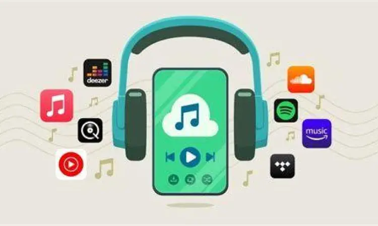 Berbagai platform musik legal seperti Spotify dan Apple Music