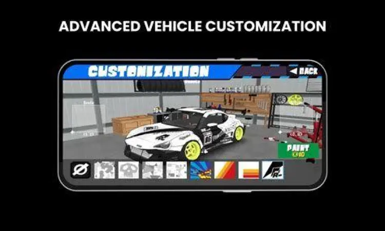 Modifikasi mobil di garasi FR Legends Mod APK