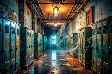 Koridor Sekolah Koridor sekolah yang gelap dalam Tag After School