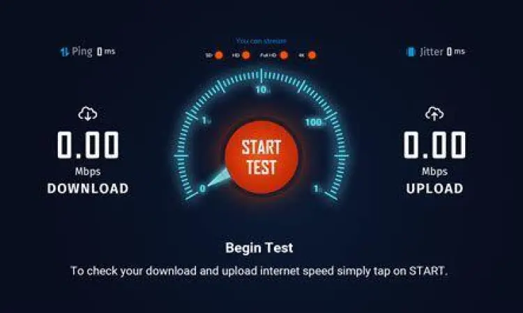 Pengecekan kecepatan internet untuk keperluan streaming