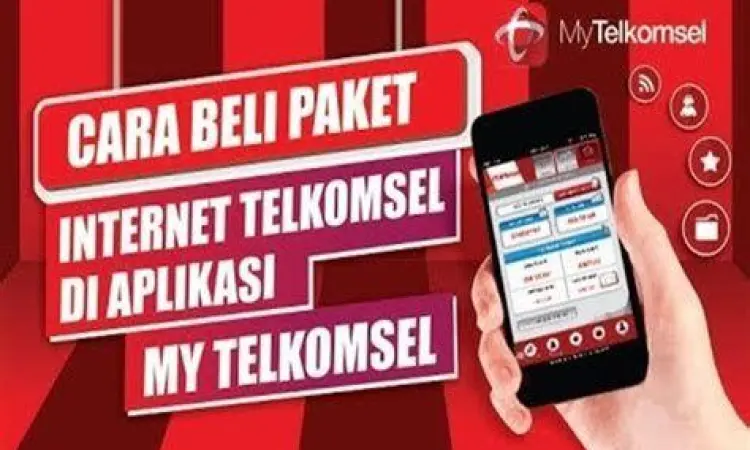 Beli Paket Internet Proses pemilihan paket internet di aplikasi MyTelkomsel