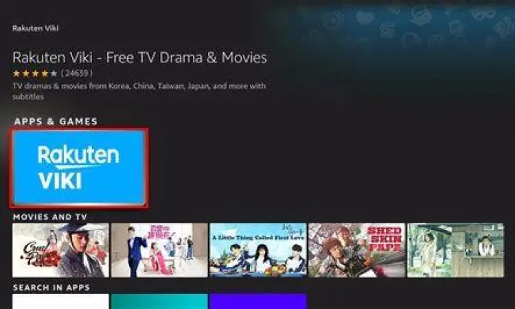 Rakuten Viki Streaming Tampilan aplikasi Rakuten Viki
