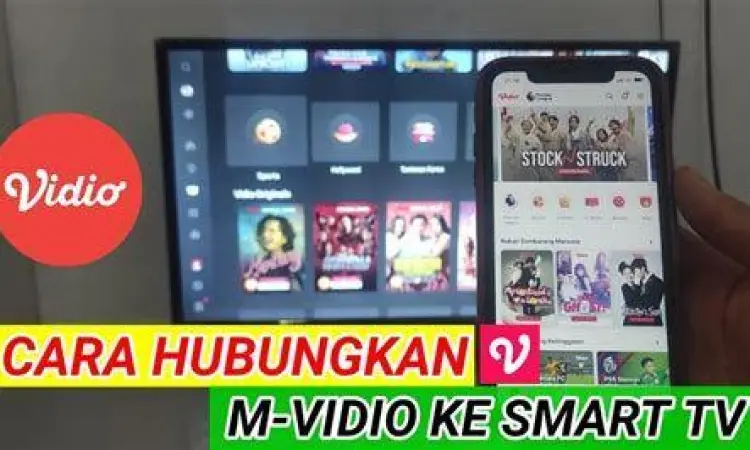 Interface Vidio App Tampilan antarmuka aplikasi Vidio di Smart TV