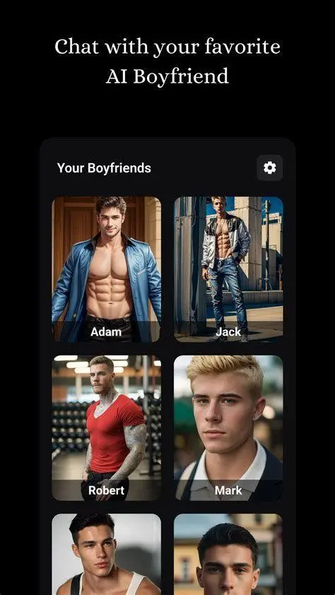 Interaksi AI Boyfriend Interaksi karakter pria virtual dalam aplikasi BF