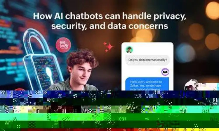 Ilustrasi keamanan data pada aplikasi chatbot