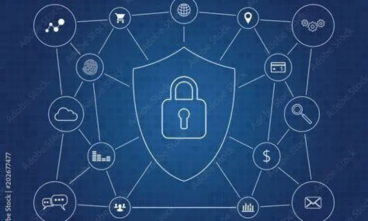 Keamanan Akun Simbol keamanan media sosial