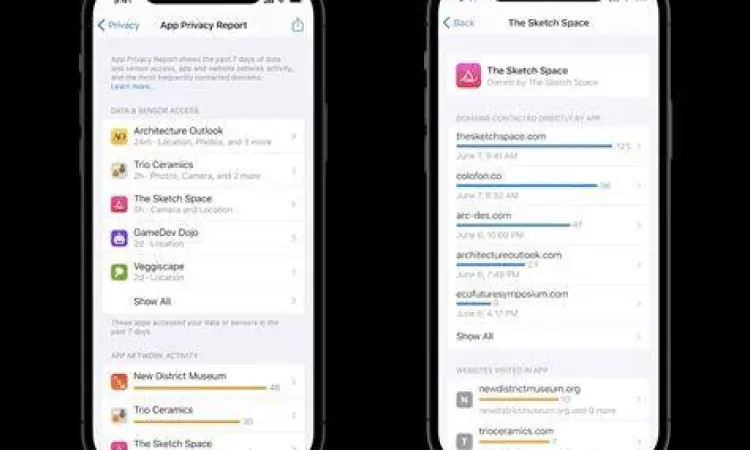 Fitur privasi dan keamanan pada pengaturan aplikasi iPhone