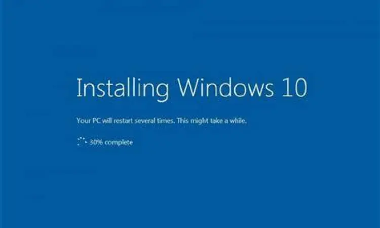Langkah Instalasi Windows 10 Proses instalasi Windows 10 di komputer