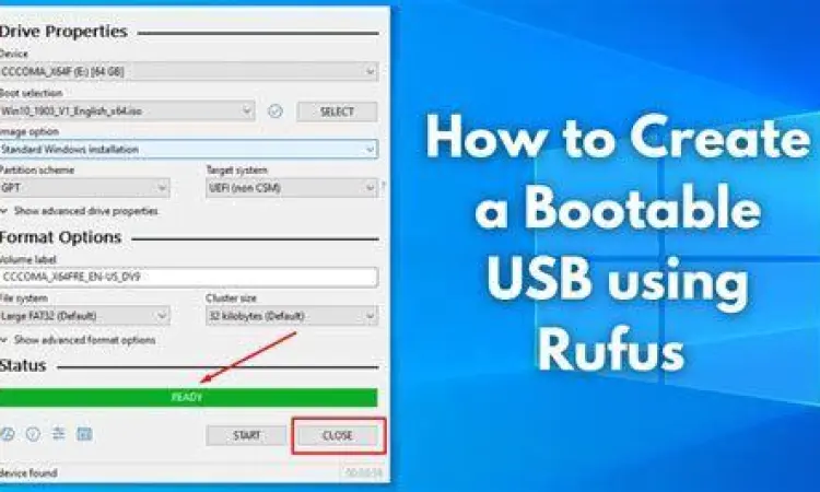 Menggunakan Rufus untuk Windows 10