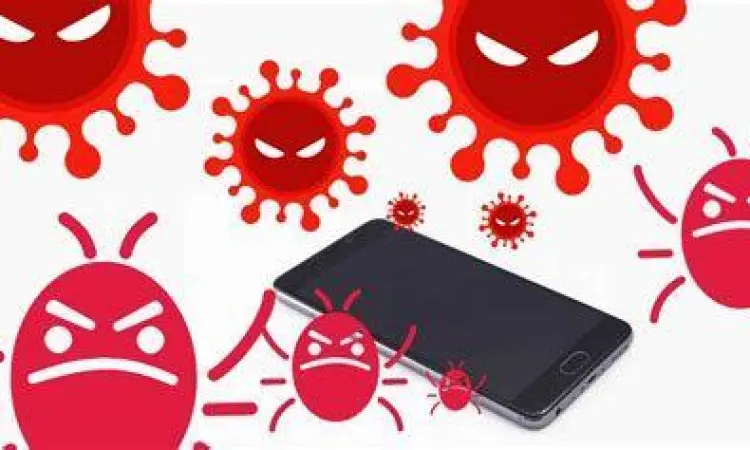 Ilustrasi ancaman malware pada perangkat mobile