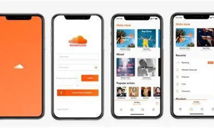Eksplorasi Musik di SoundCloud Tampilan antarmuka SoundCloud untuk penemuan musik baru