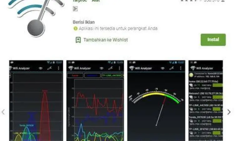 Aplikasi analisis sinyal dan keamanan WiFi di Android