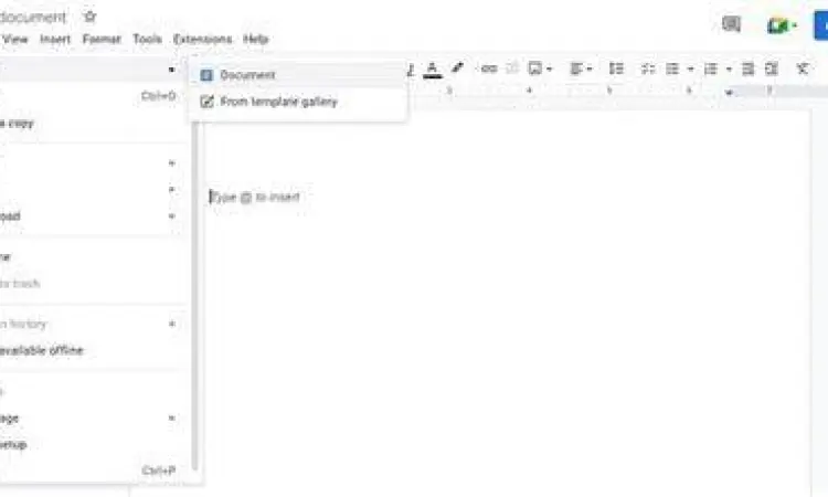Tampilan antarmuka Google Docs untuk pengeditan bersama