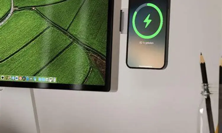 Smartphone yang terhubung ke monitor untuk mode desktop