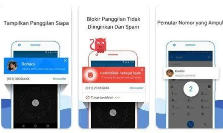 Identitas penelepon asing yang muncul sebagai spam