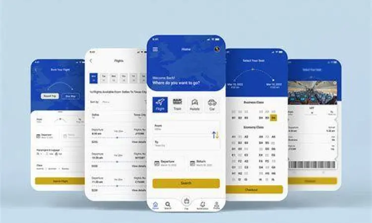 Tampilan antarmuka sistem booking online