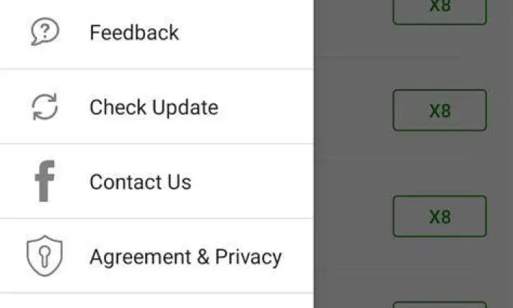 Menu Utama Speeder X8 Dashboard utama Speeder X8