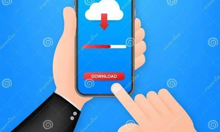 Proses mengunduh video instagram melalui aplikasi di smartphone