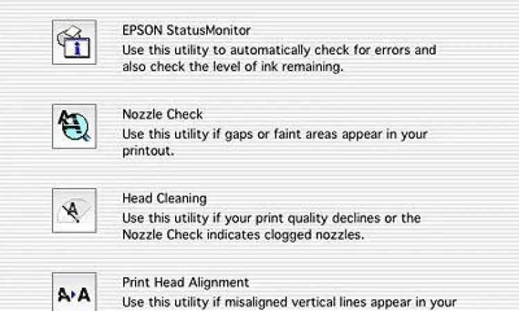 Software utility epson untuk perawatan printer