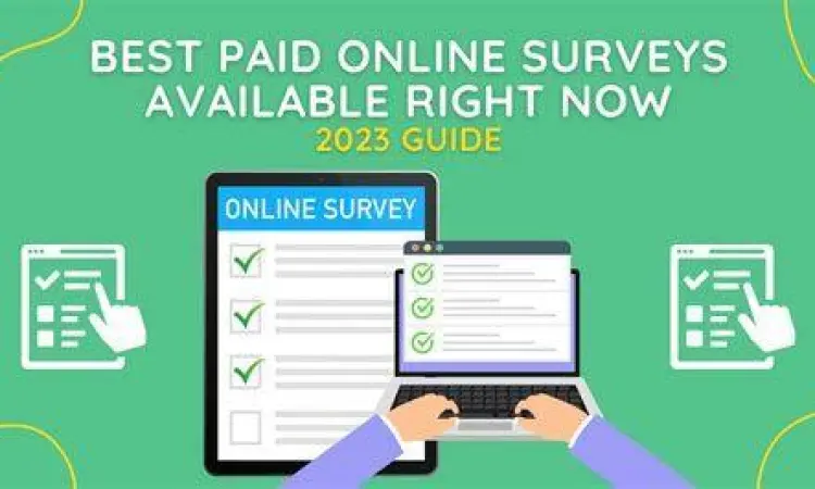 Survei Online Berbayar Ilustrasi mengerjakan survei online untuk uang