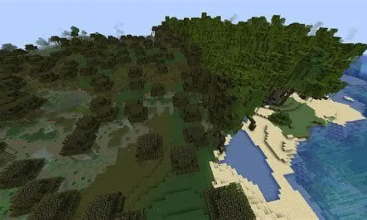 Keindahan lanskap hutan mangrove di Minecraft 1.19