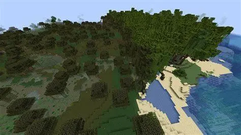 Mangrove Swamp Landscape Keindahan lanskap hutan mangrove di Minecraft 1.19