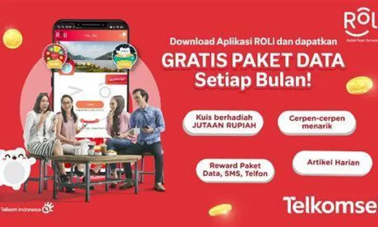 Tampilan Aplikasi Roli Antarmuka aplikasi roli di smartphone